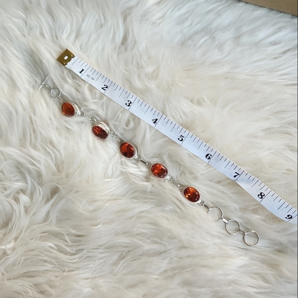 925 Silver Semi-precious Stones Handmade Bracelet